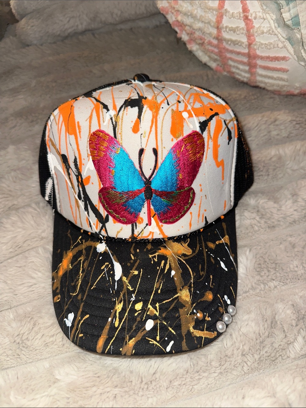 Butterfly Trucker Hat - Multicolor